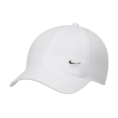 Kap nike dri-fit club unstructured metal swoosh cap. wit. uniseks