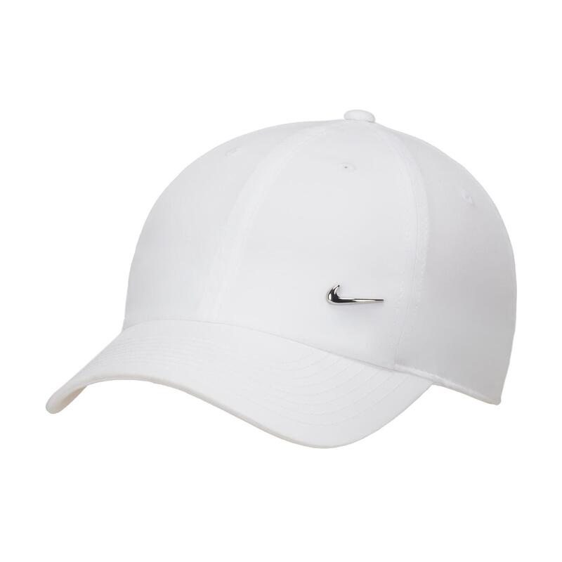 Casquette Nike Dri-FIT Club Unstructured Metal Swoosh Cap, Blanc, Unisexe