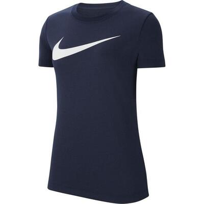 Dames-t-shirt met korte mouwen nike marineblauw