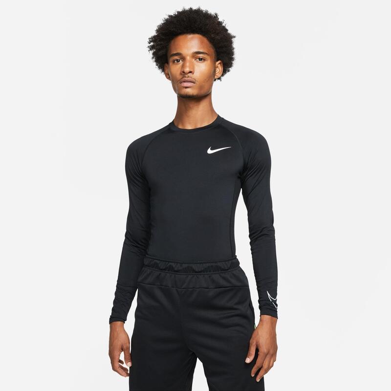Blouse Nike Pro Dri-Fit Tight Fit Long-Sleeve Top, Zwart, Mannen