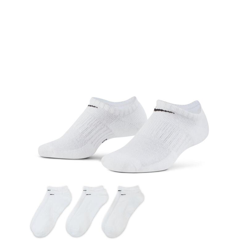 NIKE Unisex 3er Pack Sneaker Sportsocken - Everyday, No Show, einfarbig Weiß
