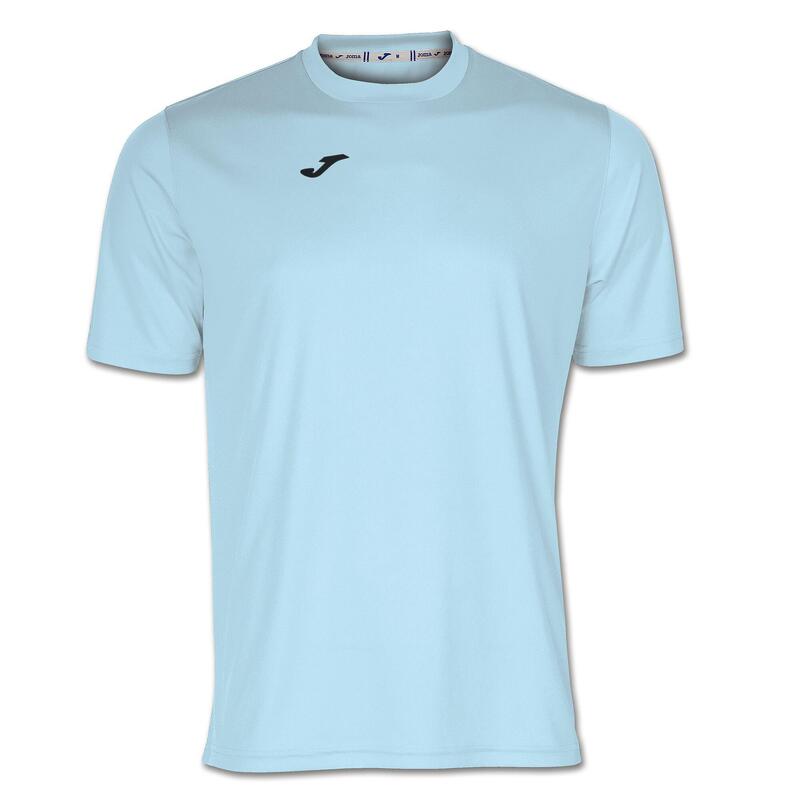 Camiseta Manga Corta Fútbol Hombre Joma Combi Celeste