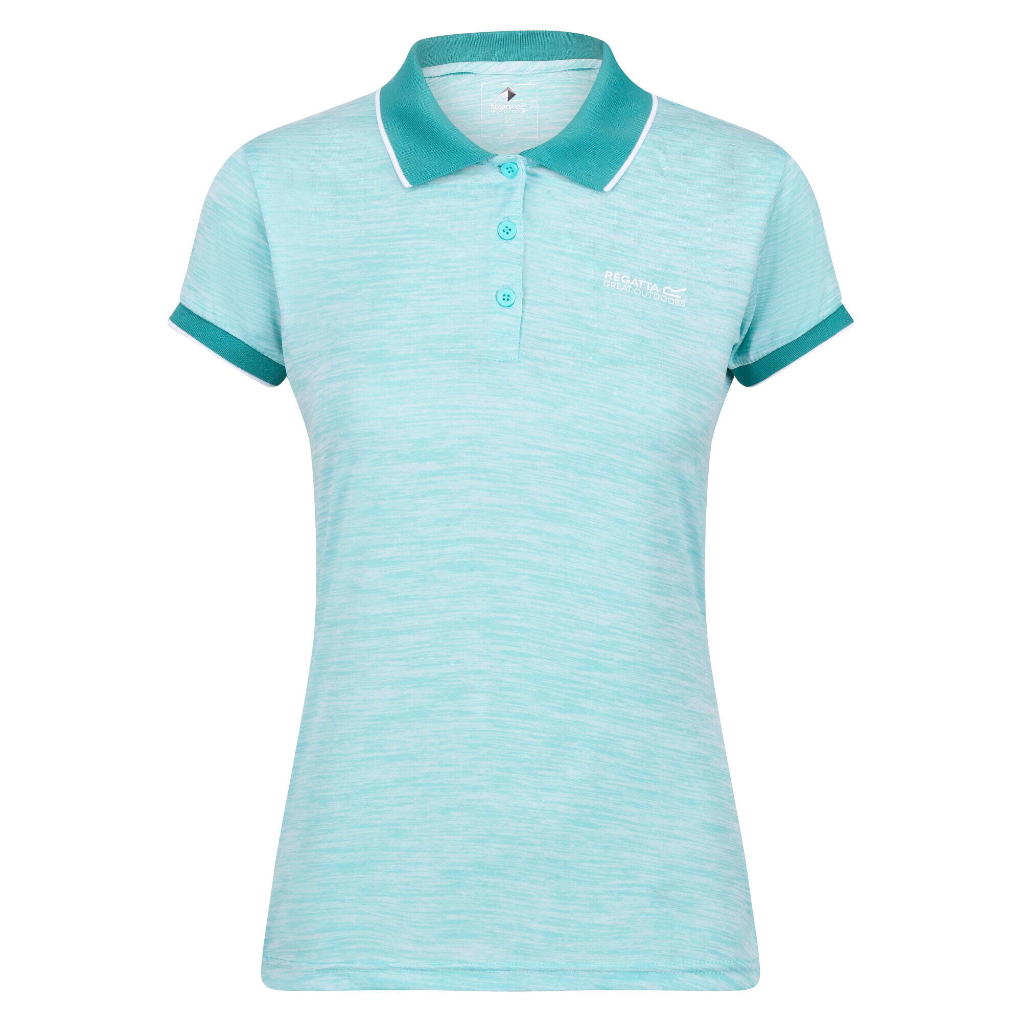 REGATTA Womens/Ladies Remex II Polo Neck TShirt (Amazonite)