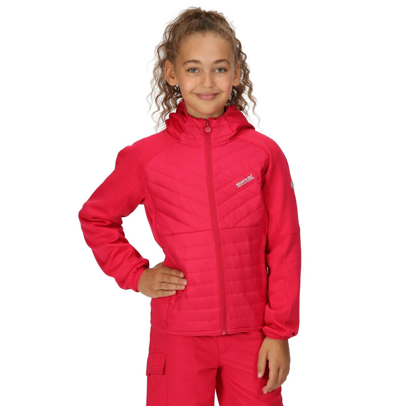 Veste KIELDER HYBRID Enfant (Rose fluo)