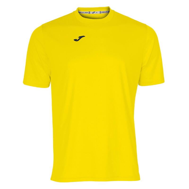 Camiseta Manga Corta Fútbol Niños Joma Combi Amarillo