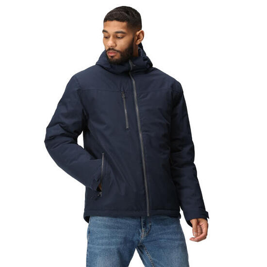 Regatta Veste Imperméable Isolante À Capuche NAVIGATE Homme (Bleu Marine / Gris