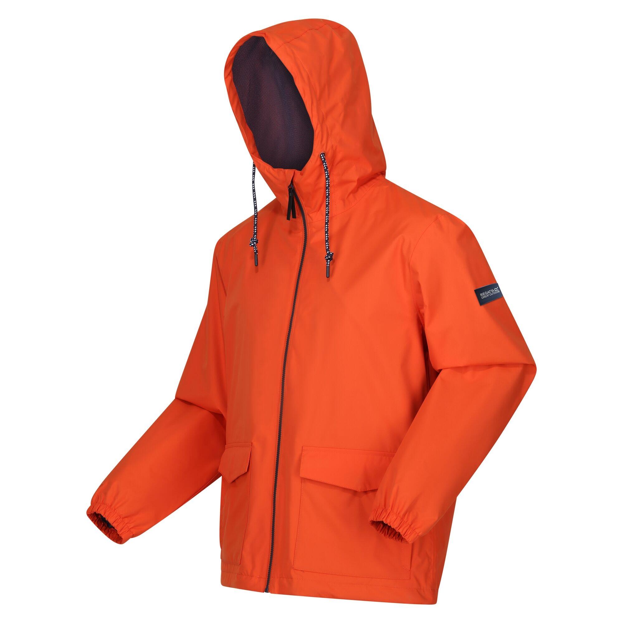 Mens Bayano Waterproof Jacket (Rusty Orange) 3/5