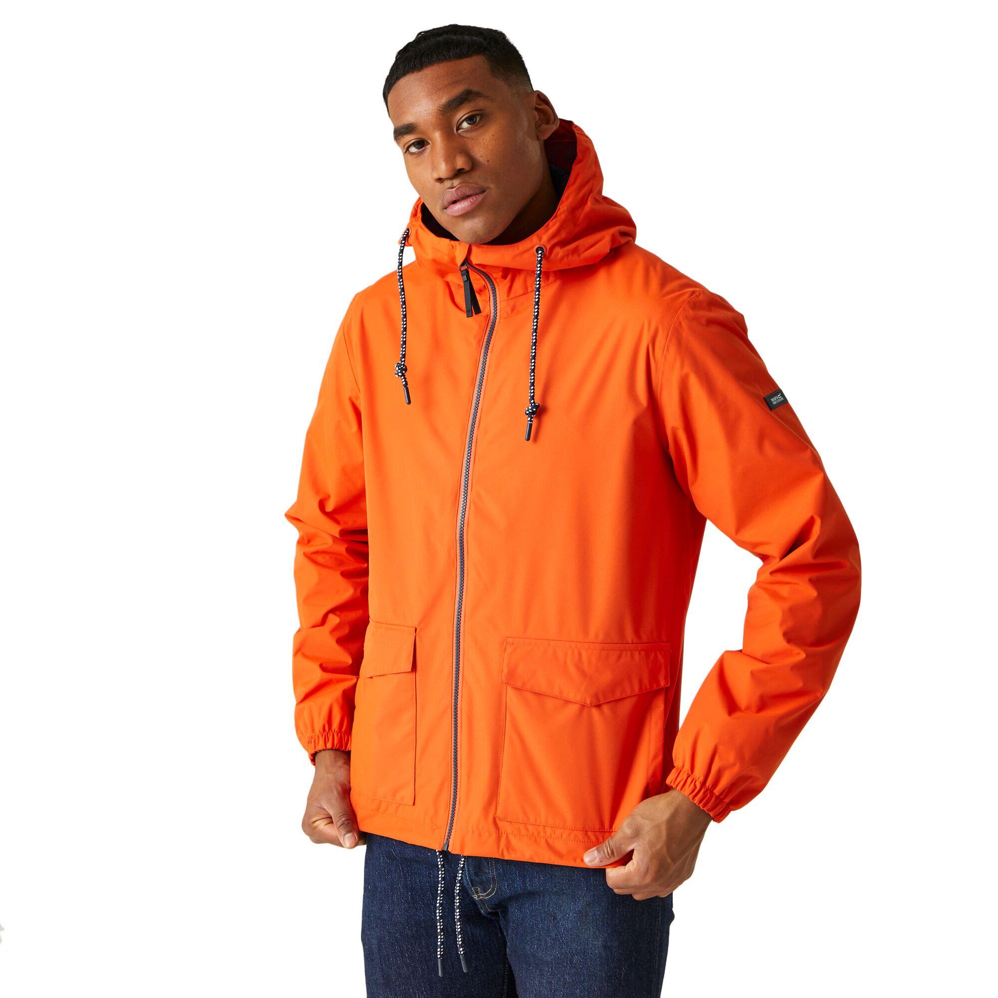 Mens Bayano Waterproof Jacket (Rusty Orange) 4/5