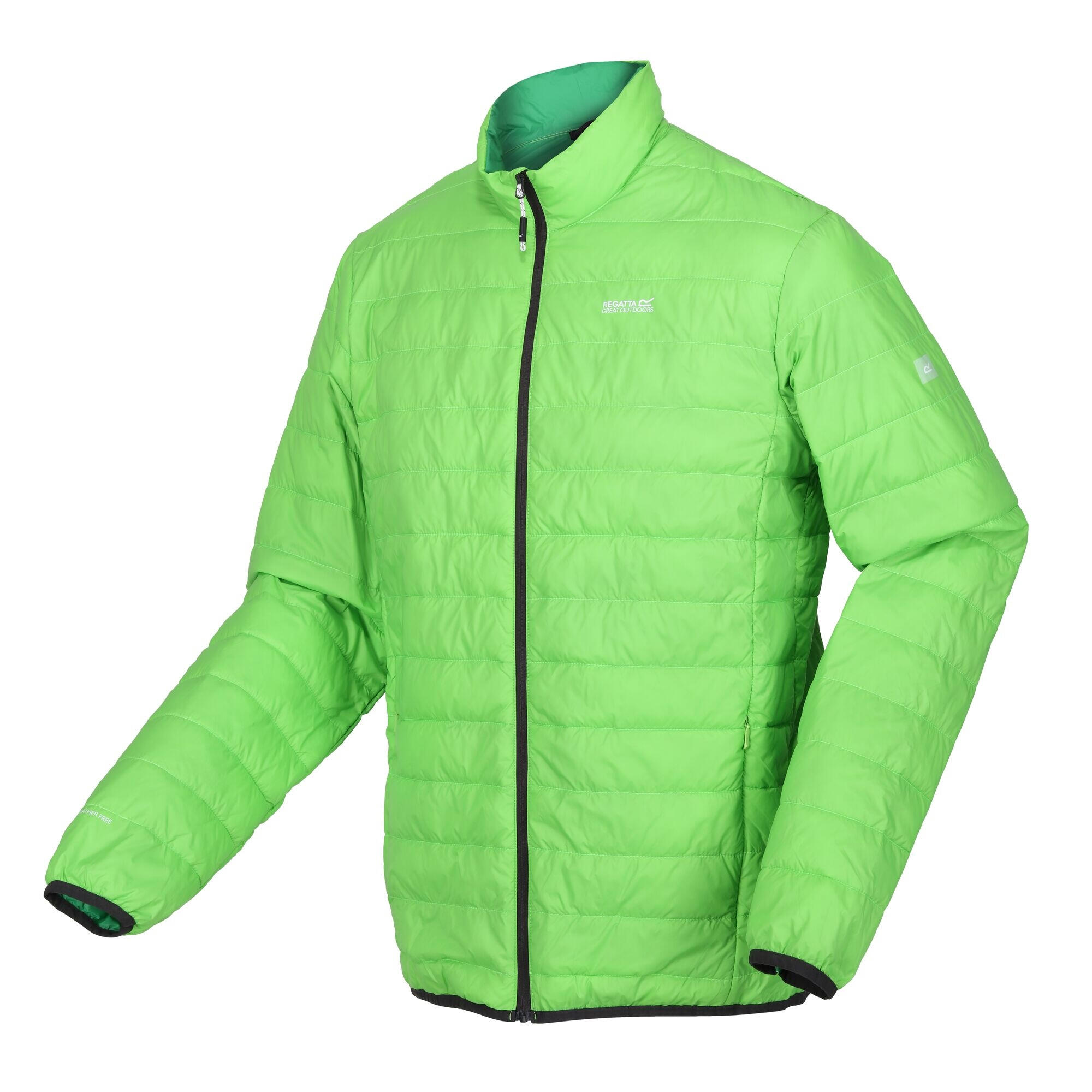 Mens Hillpack Quilted Insulated Jacket (Jasmine Green/Field Green) 3/5