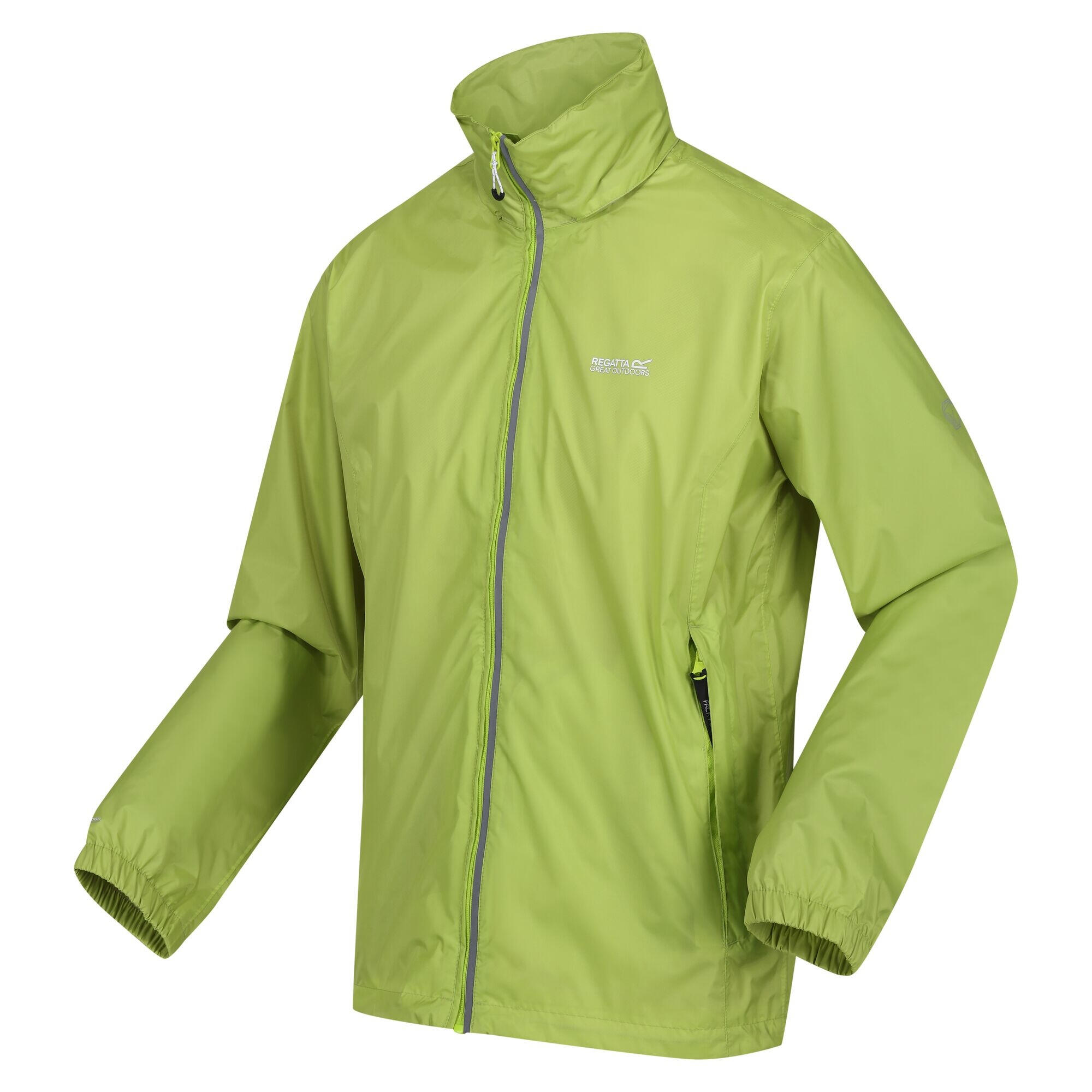 Mens Lyle IV Waterproof Hooded Jacket (Green Algae) 3/4