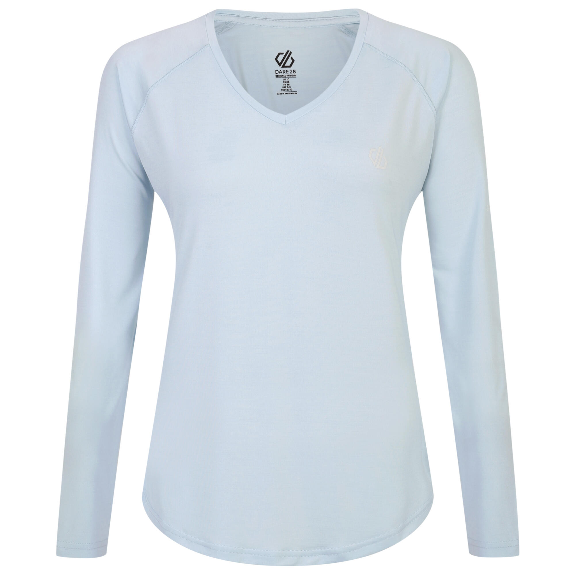 DARE 2B Womens/Ladies Discern Long Sleeve TShirt (Quiet Blue)