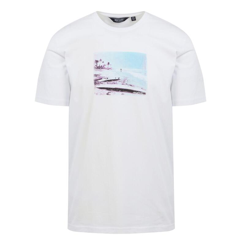 T-Shirt Cline VIII Beach para homem Branco