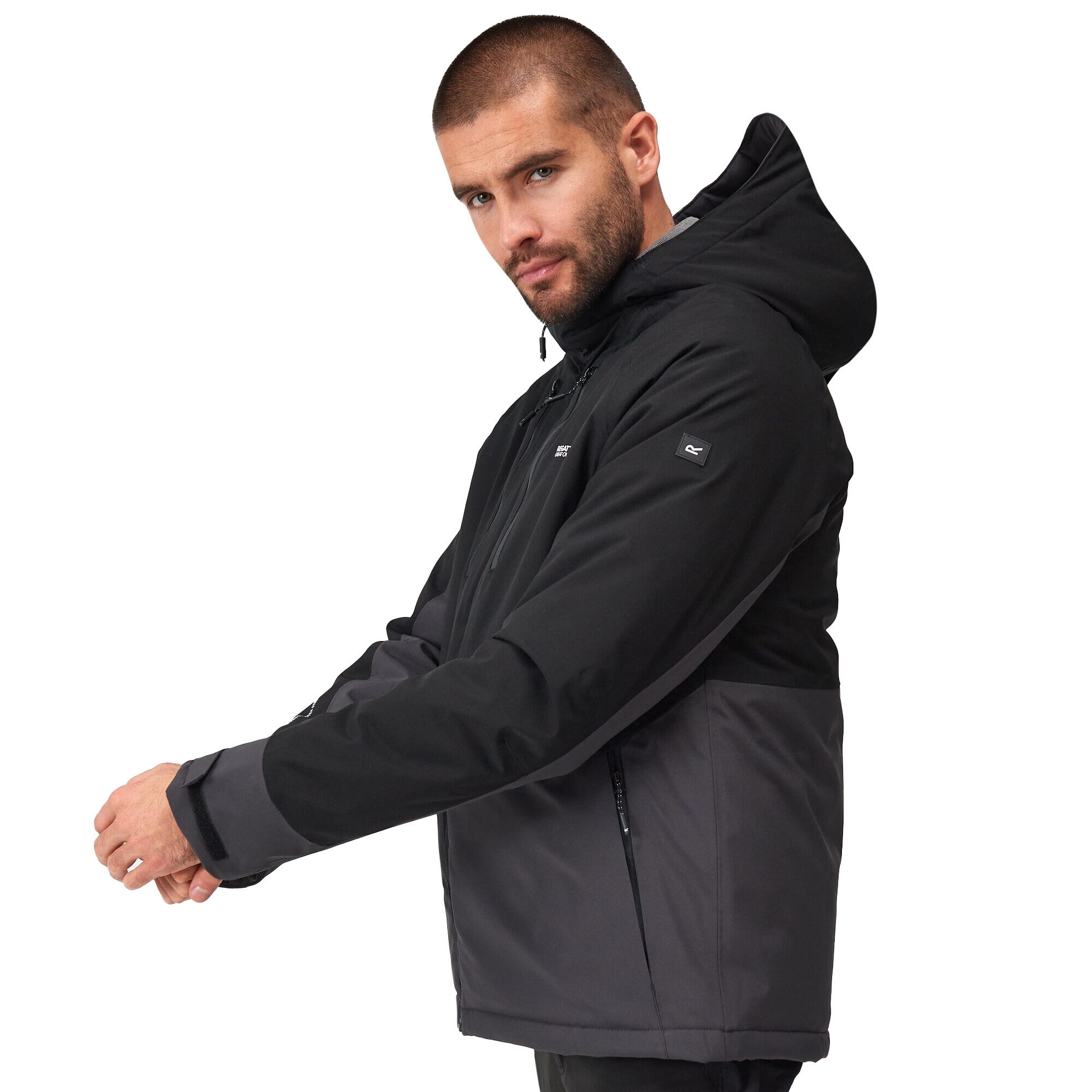 Mens Highton III Stretch Padded Jacket (Black/Ash) 4/5