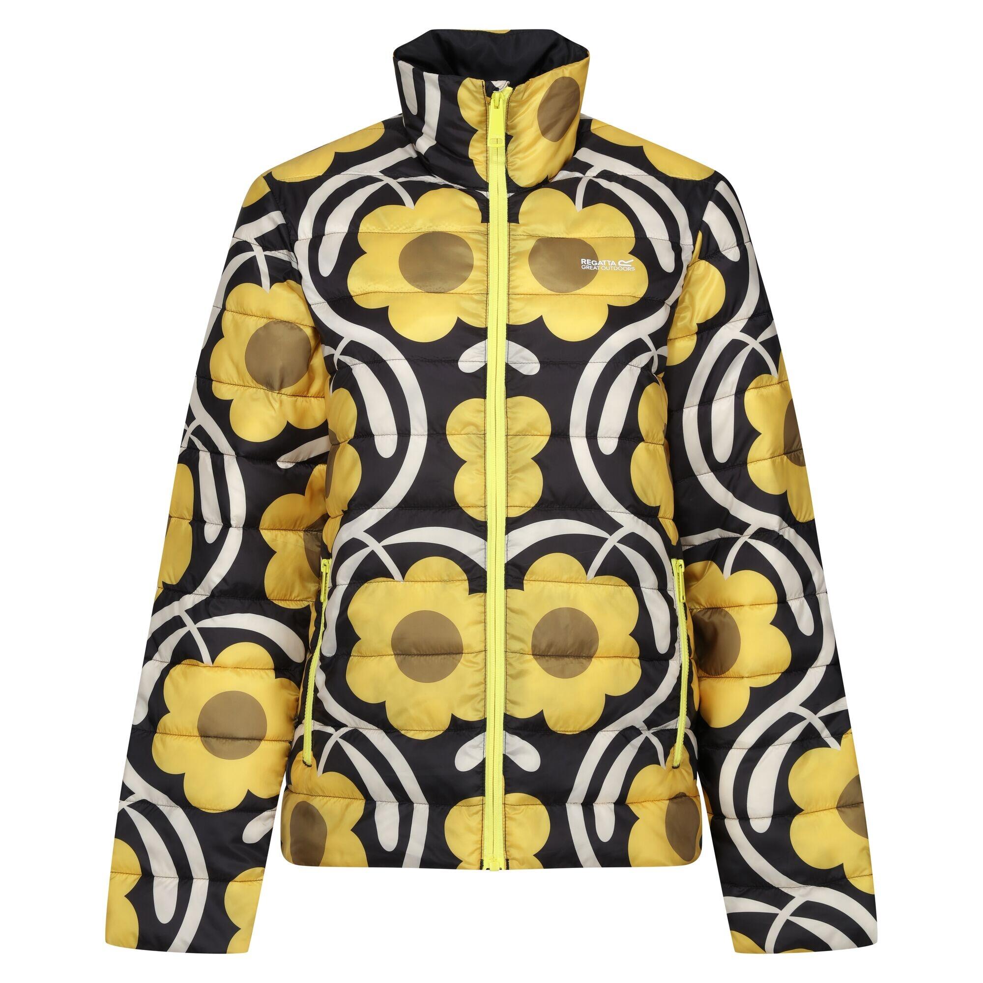 REGATTA Womens/Ladies Orla Kiely Apple Blossom Baffled Jacket (Yellow)