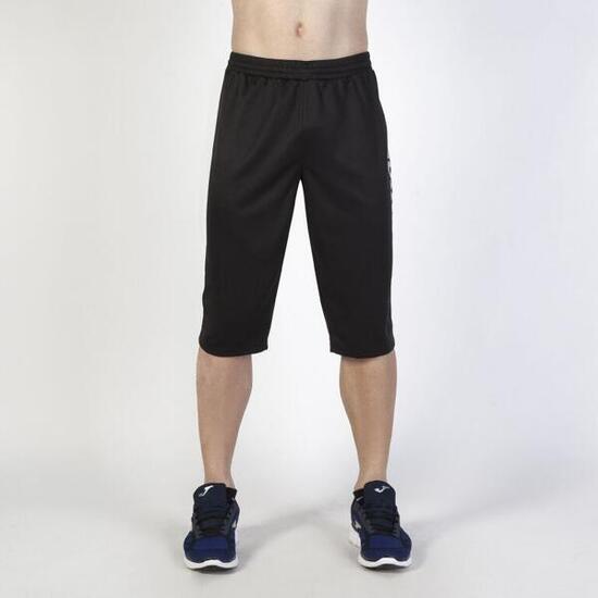 Pantalón 3/4 Fútbol Hombre Joma Luxor Negro