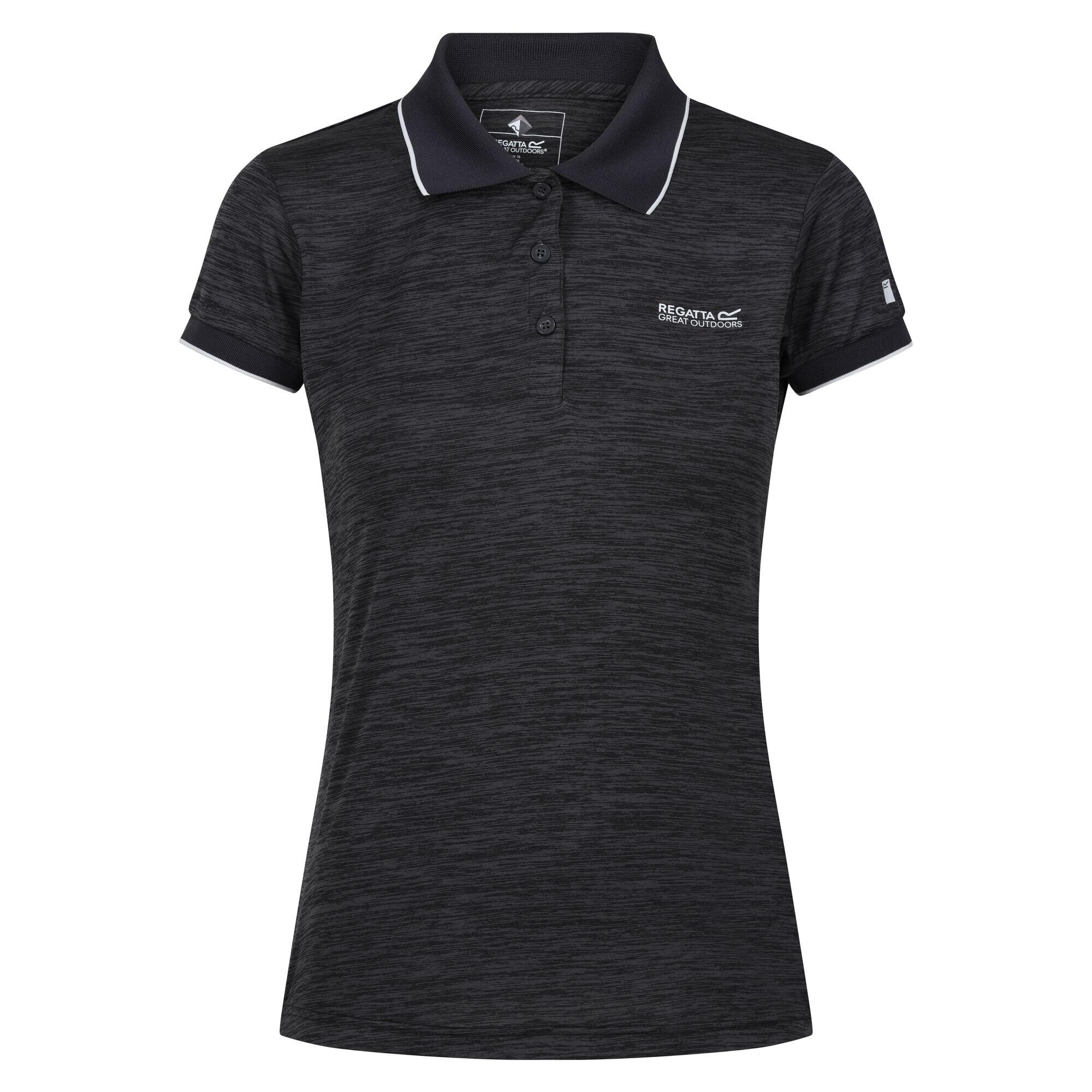 Womens/Ladies Remex II Polo Neck TShirt (Seal Grey) 1/5