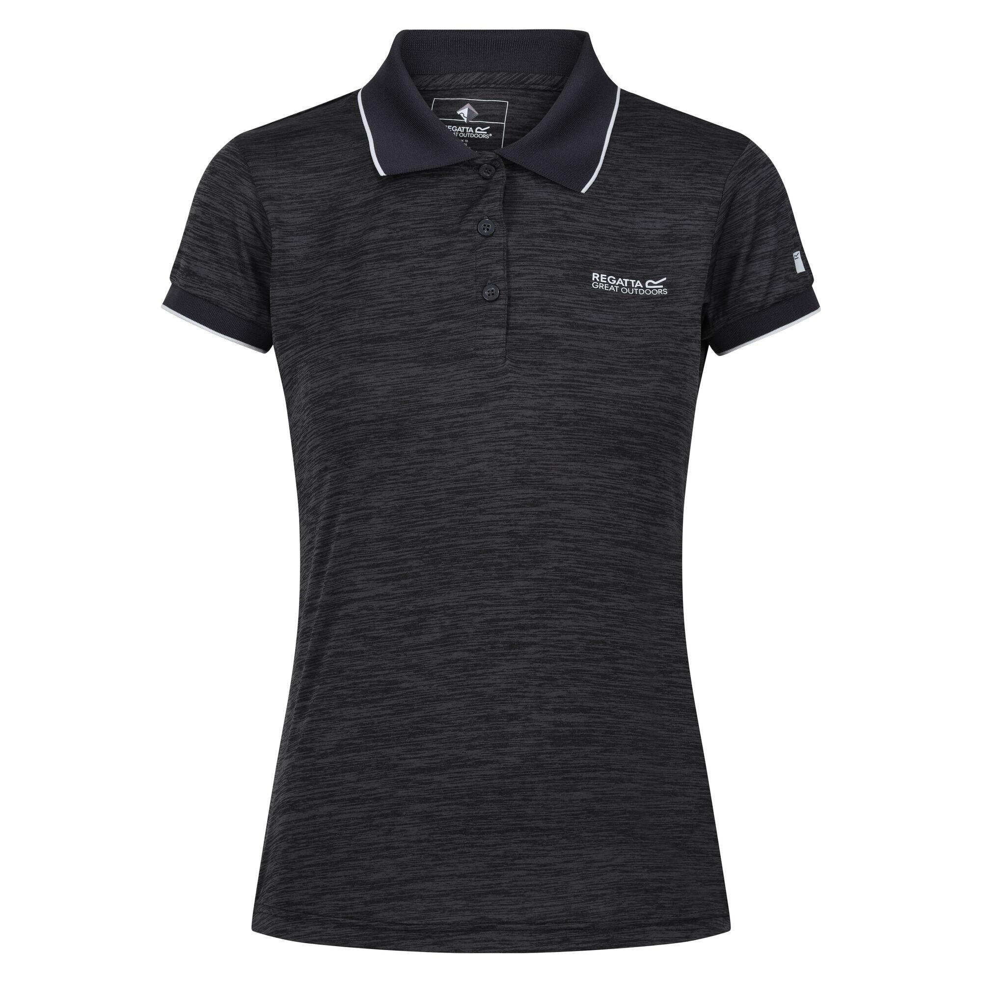 REMEX Women's short-sleeved polo shirt (Seal gray)