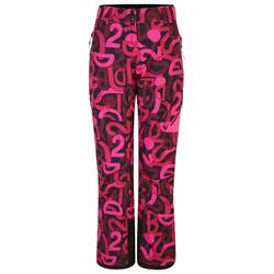 Pantalon De Ski Motif/style Graffiti ICE Femme (Rose Bonbon)