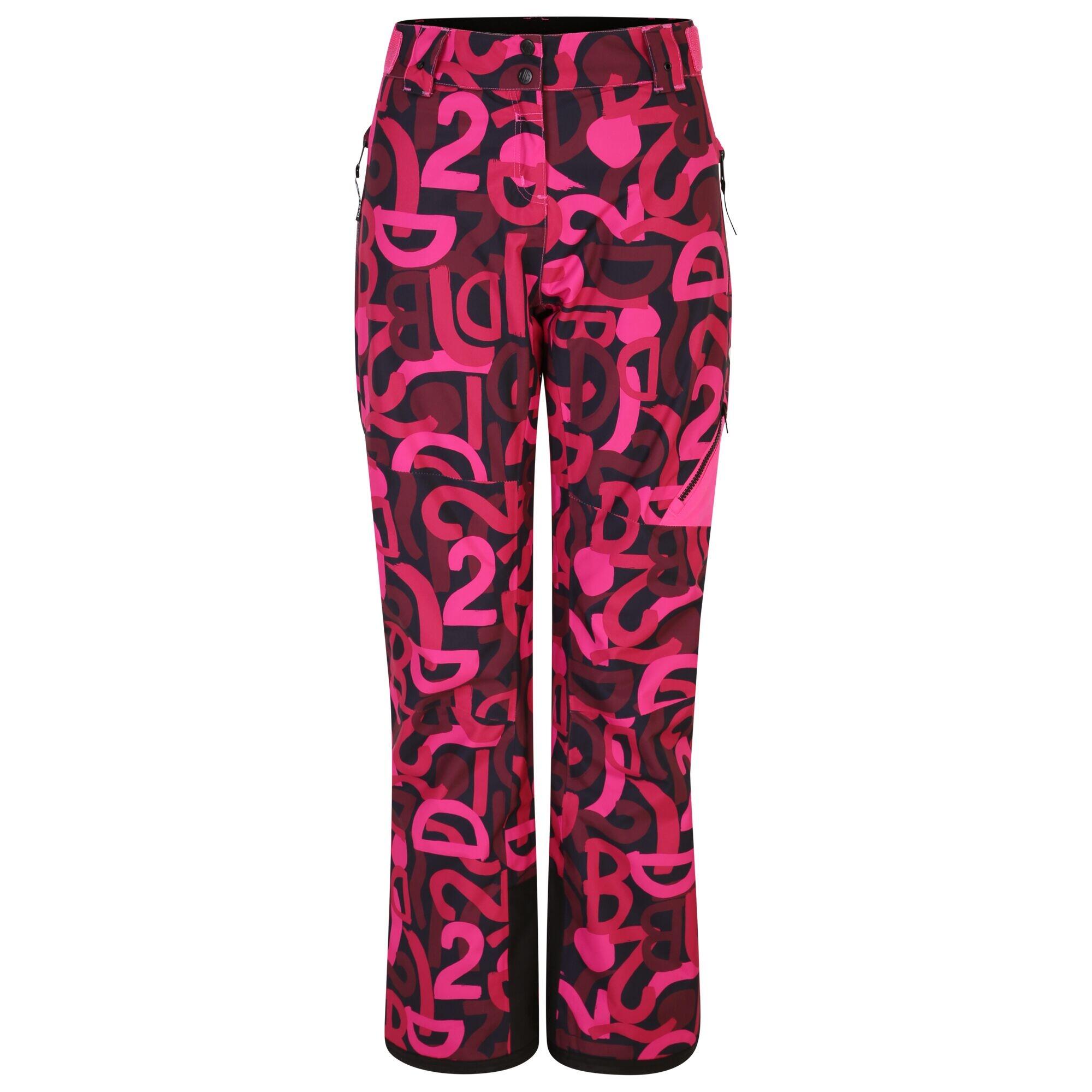 Womens/Ladies Ice Graffiti Ski Trousers (Pure Pink) 1/5