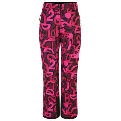 Donna Graffiti Pantaloni Da Sci Dare 2B Ice Rosa Puro