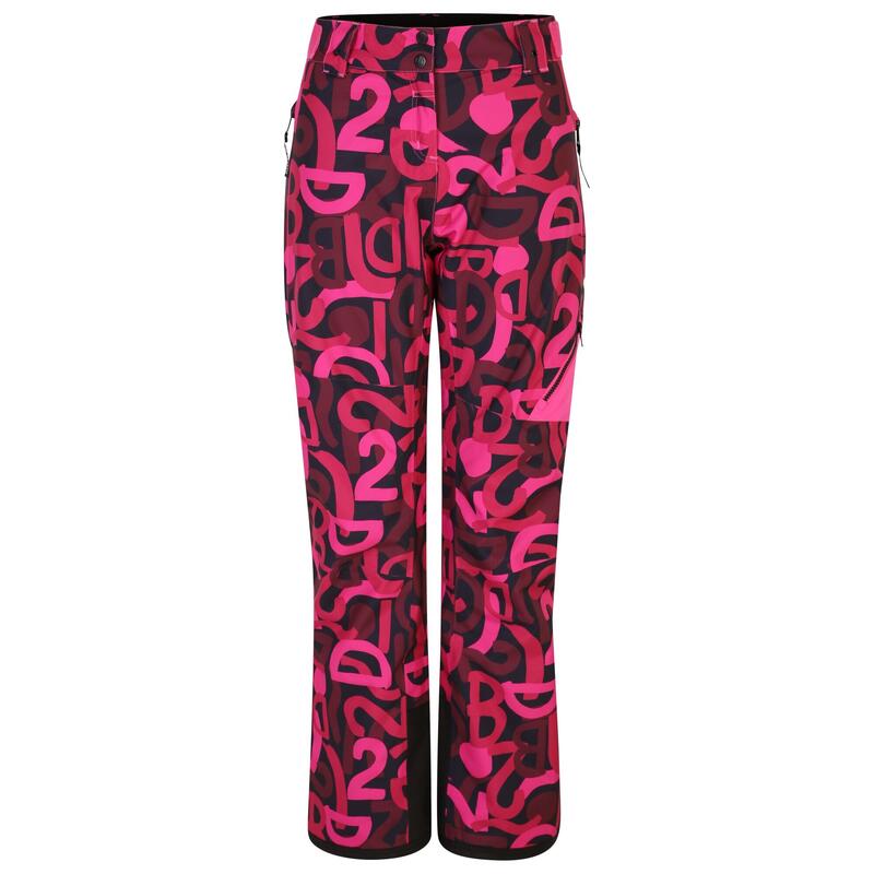 Dames Ice Graffiti skibroek (Puur Roze)