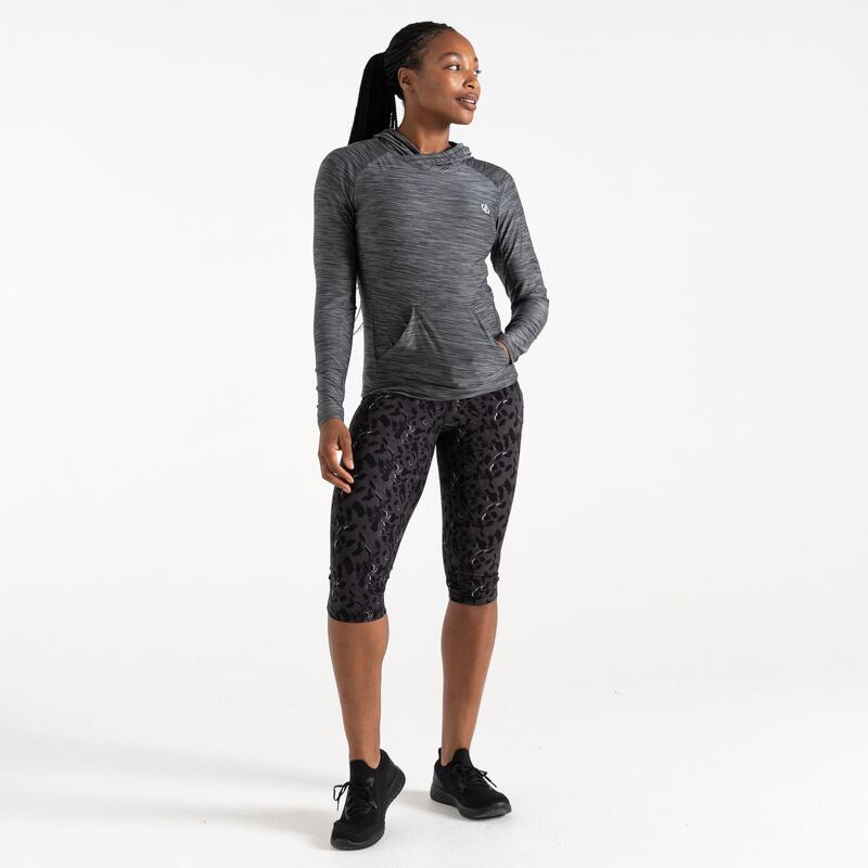 Sprint City Femme Yoga Sweat capuche - Gris moyen / gris