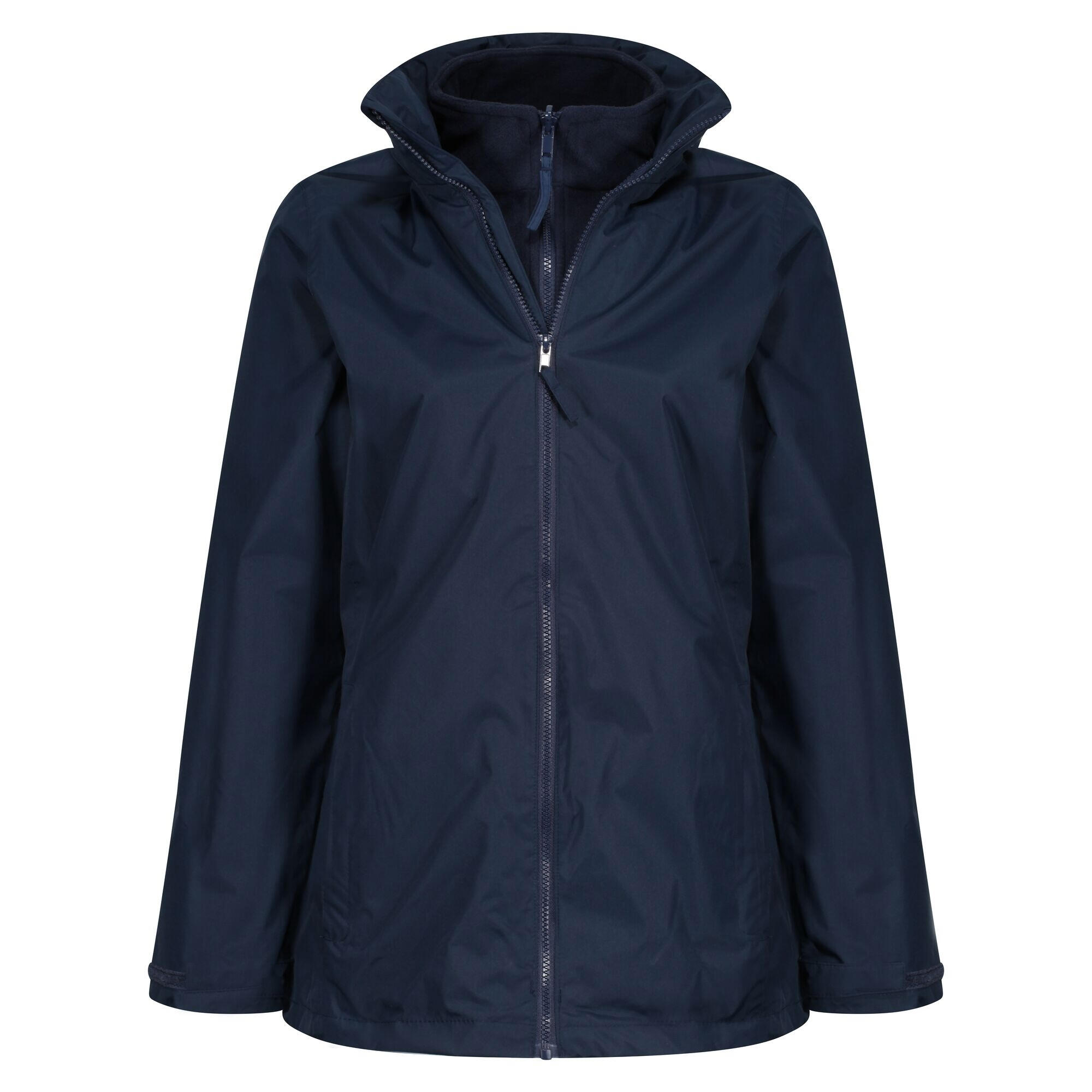 Womens/Ladies Waterproof Jacket (Navy) 3/5