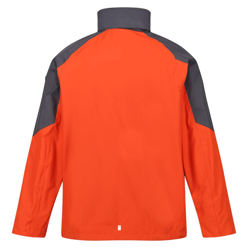 Veste imperméable CALDERDALE Homme (Rouge orangé / Cendre)