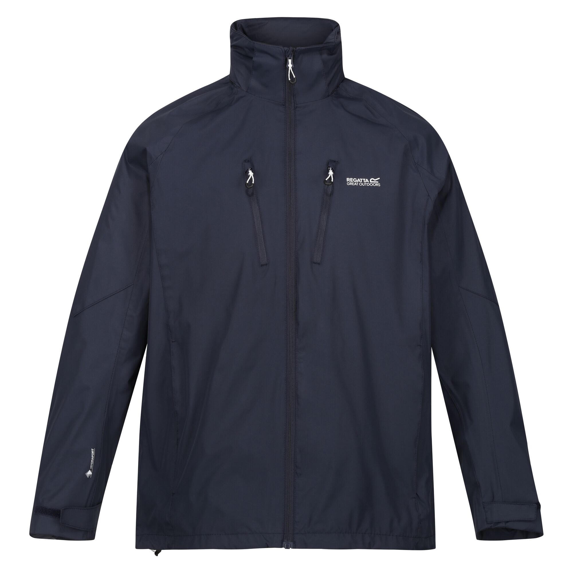 Mens Calderdale IV Waterproof Softshell Hooded Walking Jacket (Navy) 1/4