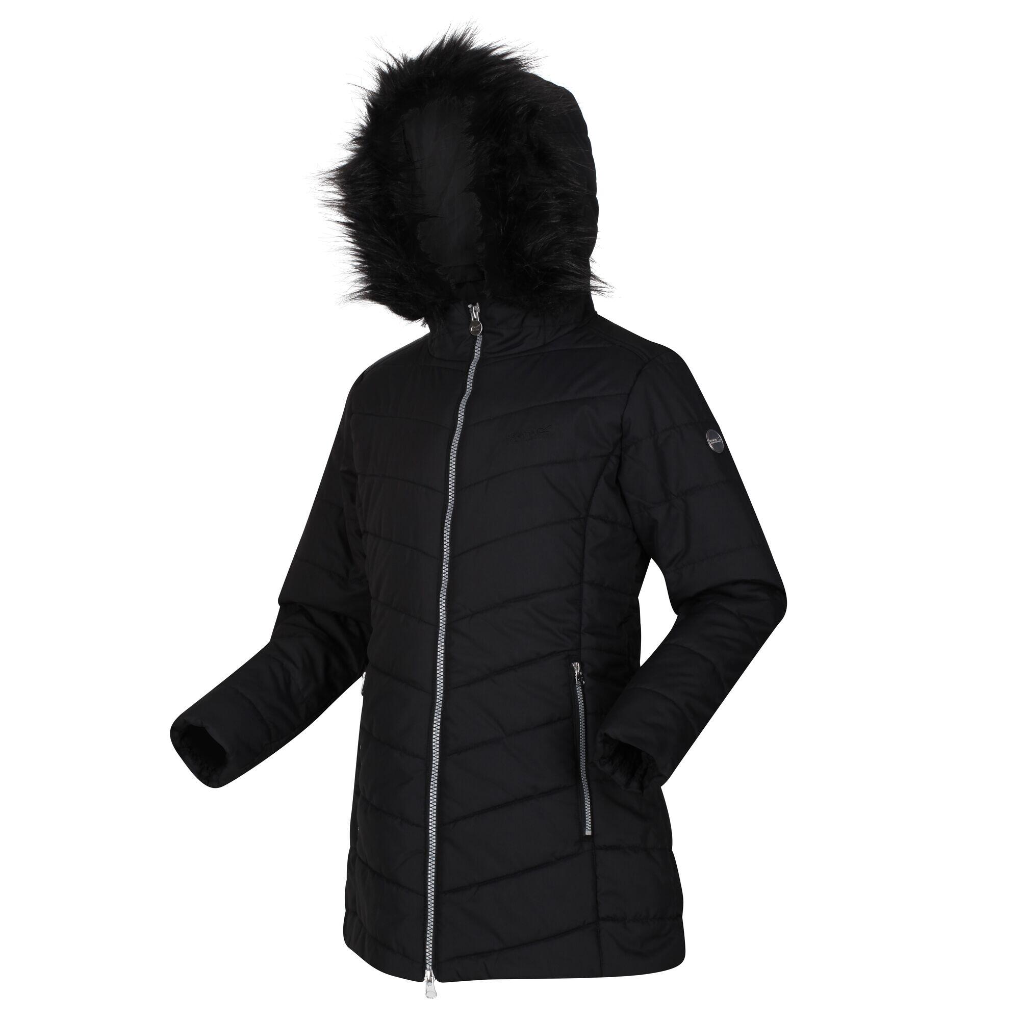 Childrens/Kids Fabrizia Padded Jacket (Black) 3/5