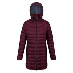 Parka Andel III para Mujer Burdeos, Gris Seal