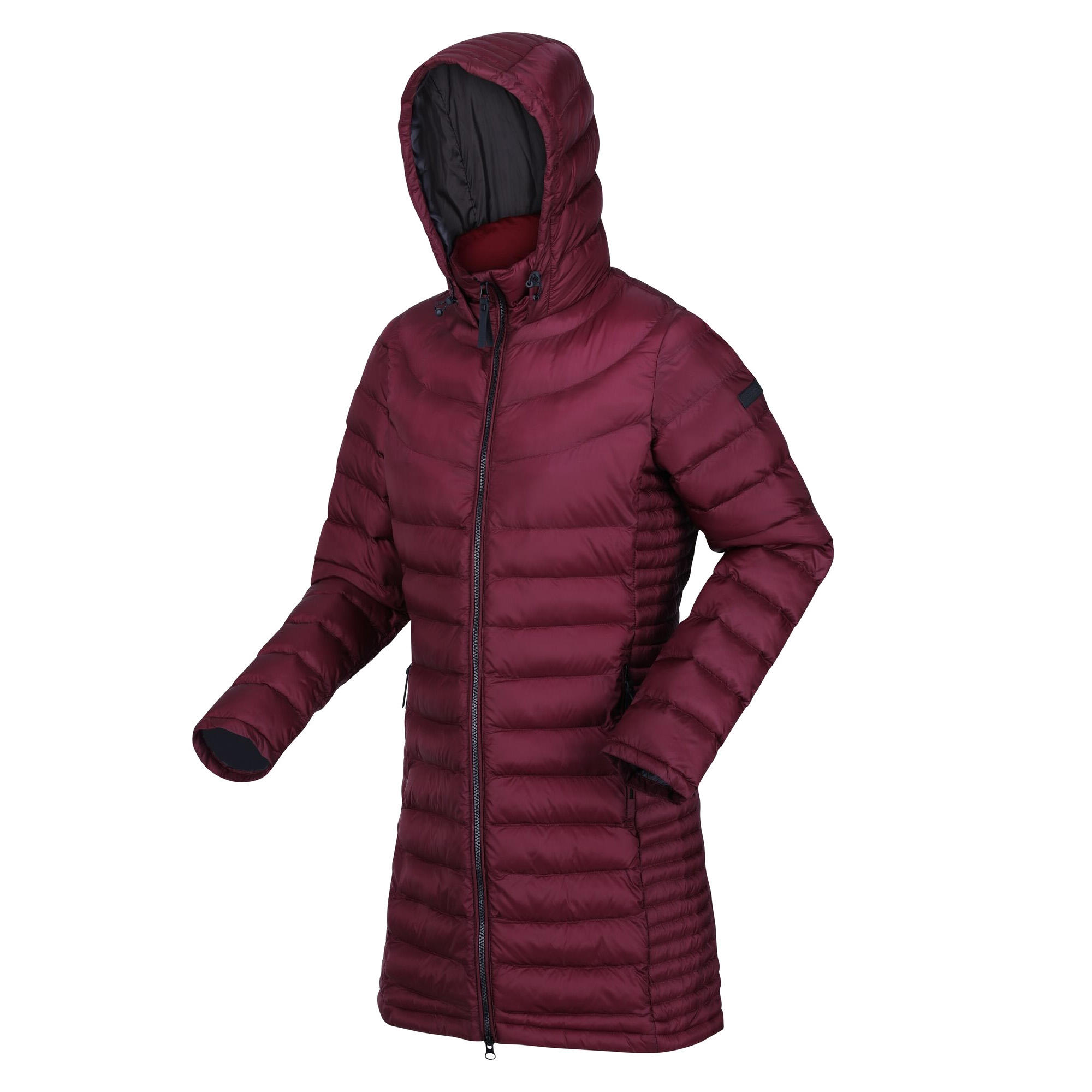 Parka ANDEL Femme (Bordeaux / Gris Phoque) 3/4