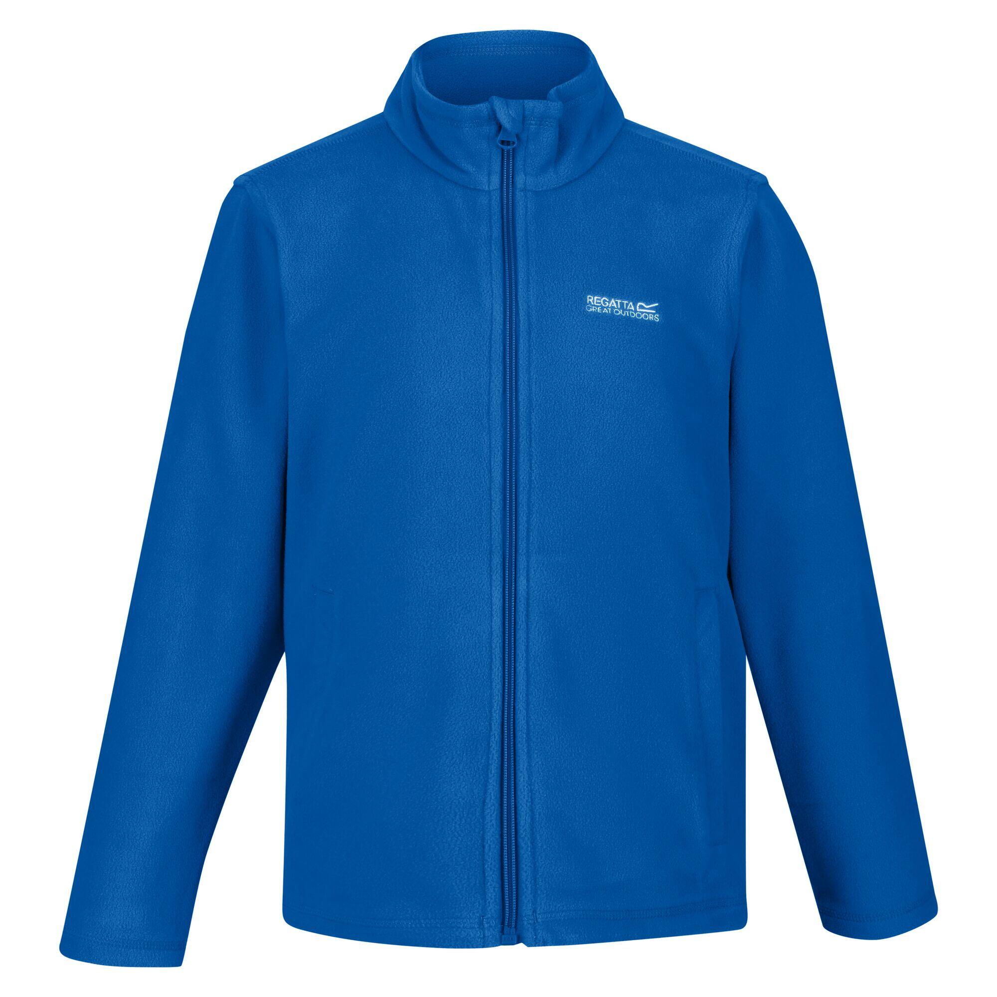 King II Kids' Hiking Full Zip Fleece - Mid Blue/Navy 5/5