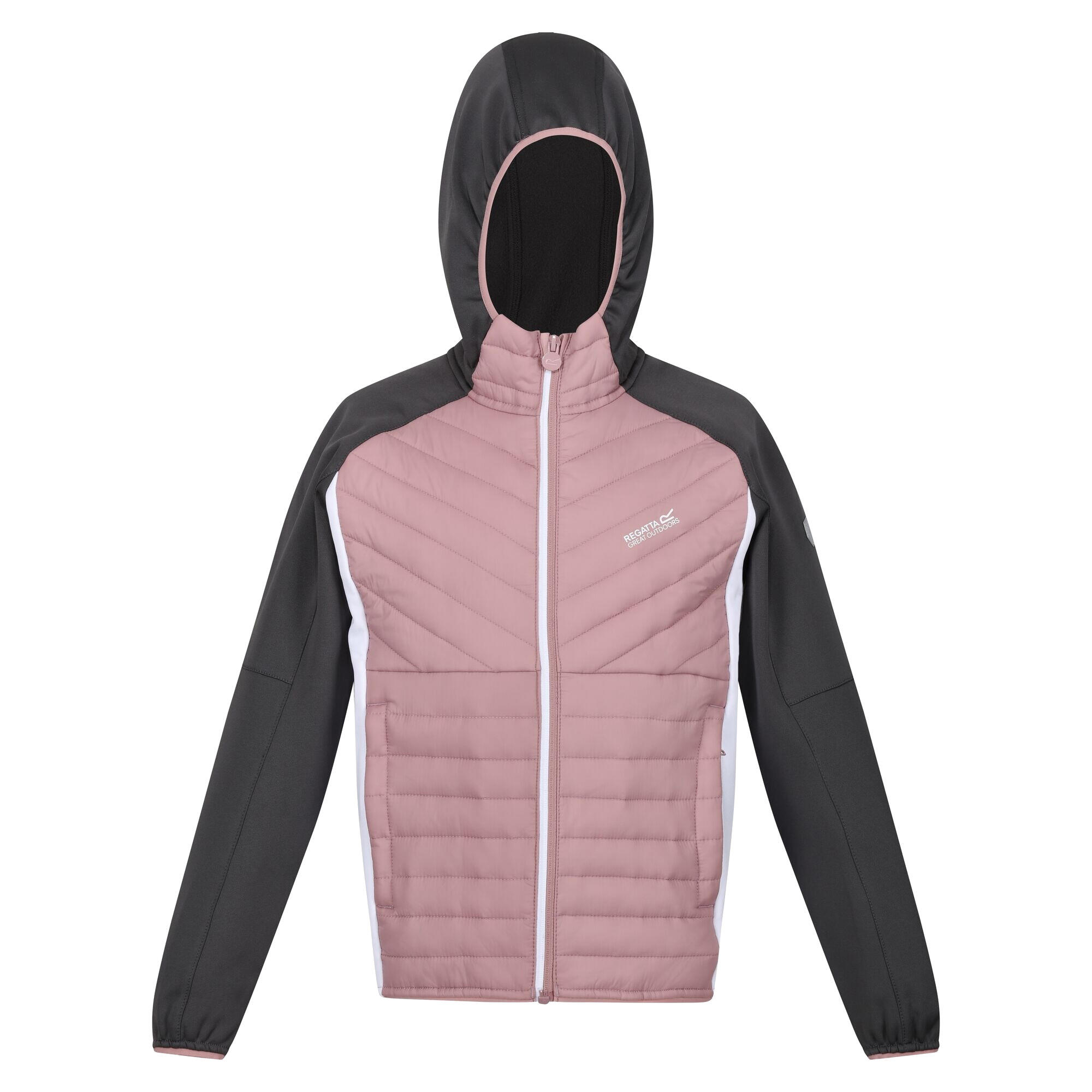 REGATTA Childrens/Kids Kielder Hybrid VI Jacket (Dusky Rose/Seal Grey)