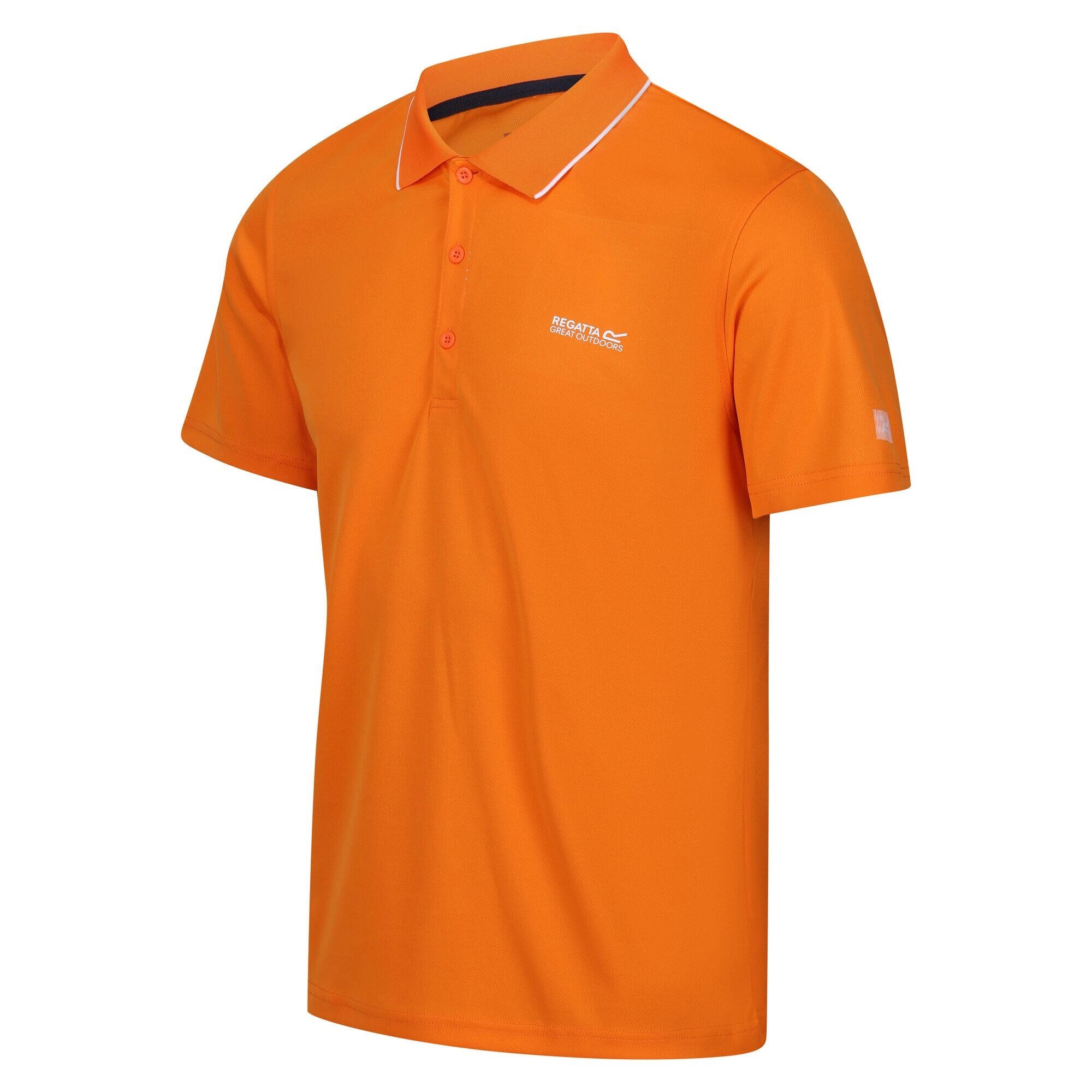 Mens Maverick V Active Polo Shirt (Persimmon) 3/5