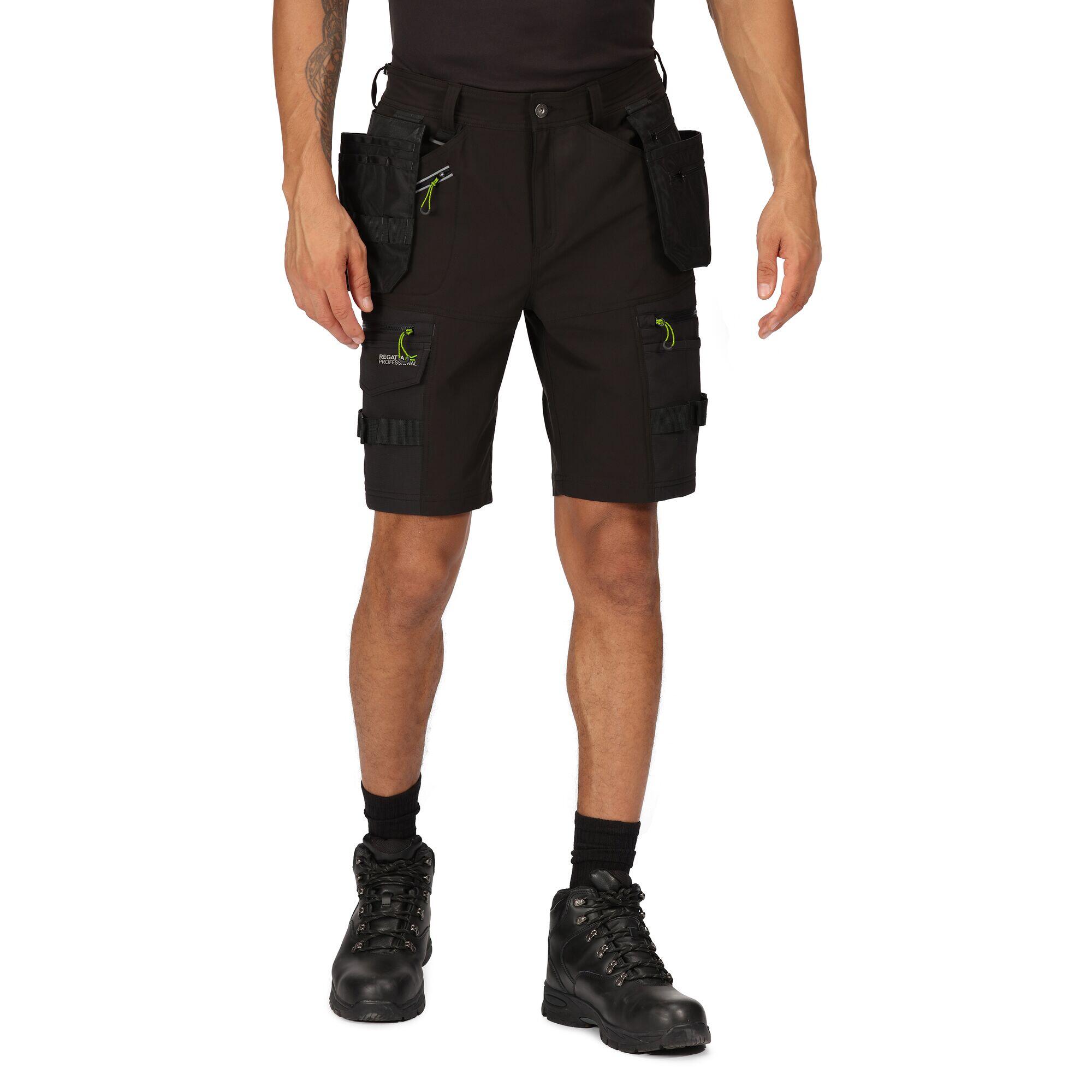 Shorts für Herren Schwarz 3/4