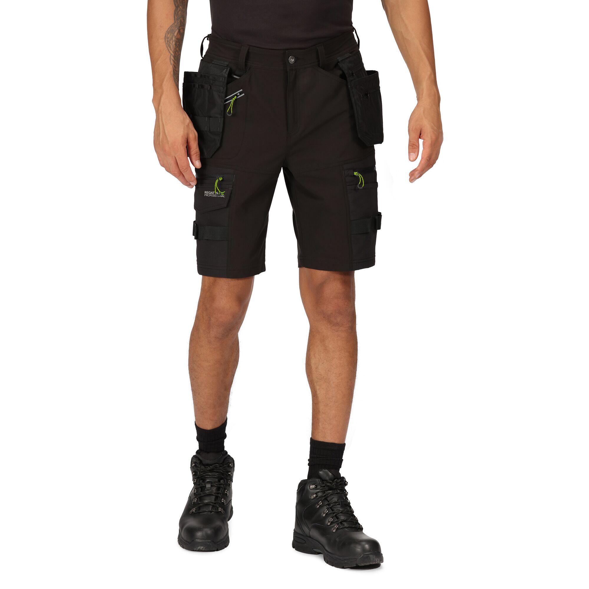 Mens Infiltrate Detachable Holster Pocket Shorts (Black) 3/5