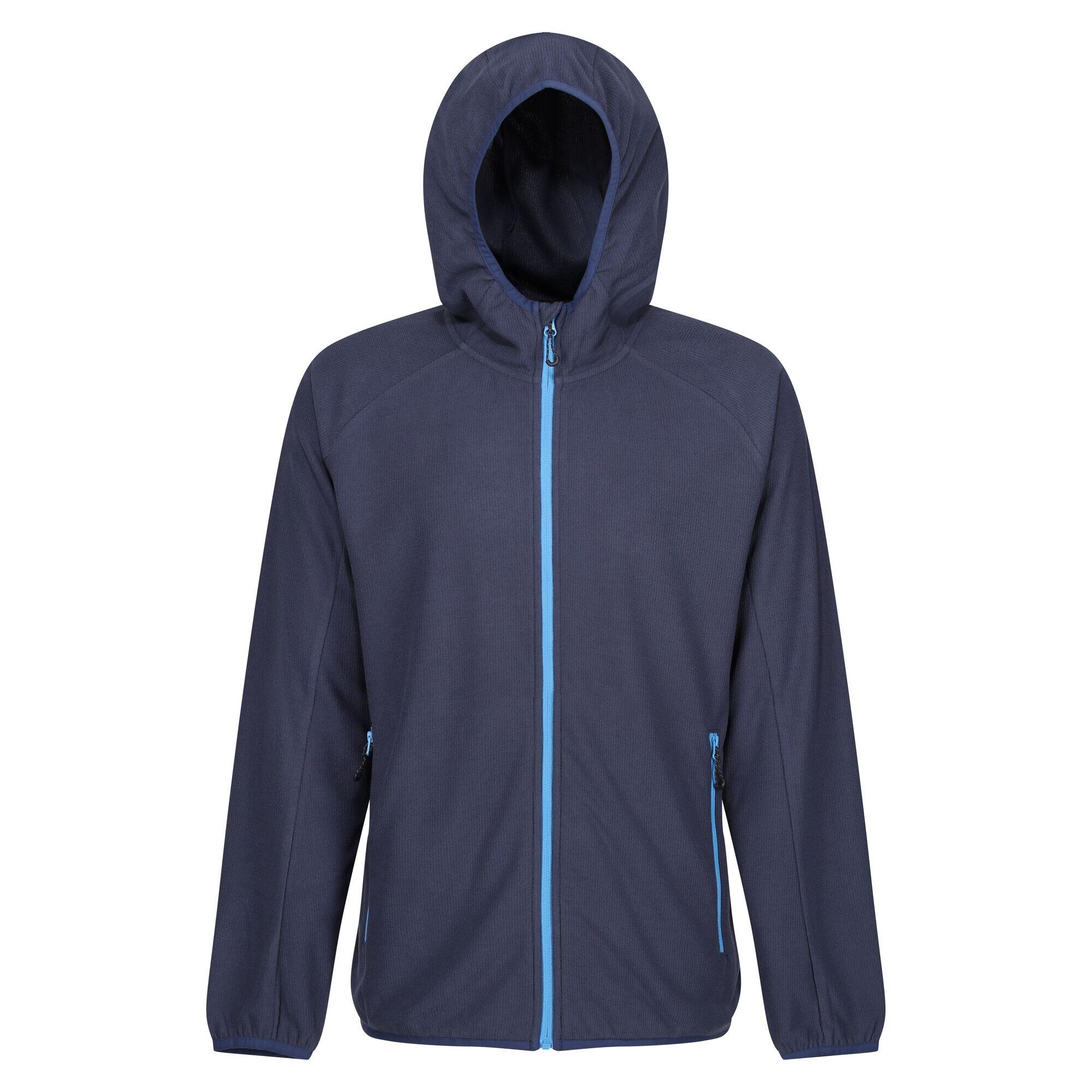 REGATTA Mens Full Zip Fleece Jacket (Navy/French Blue)