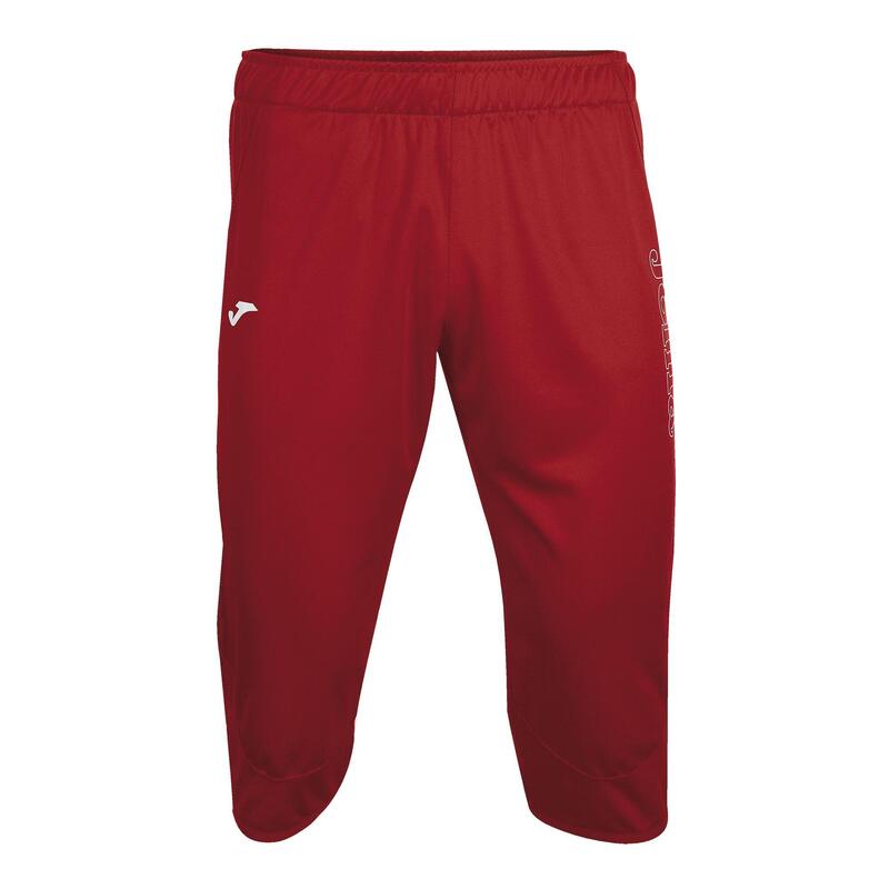 Pantalón 3/4 Fútbol Hombre Joma Vela Rojo