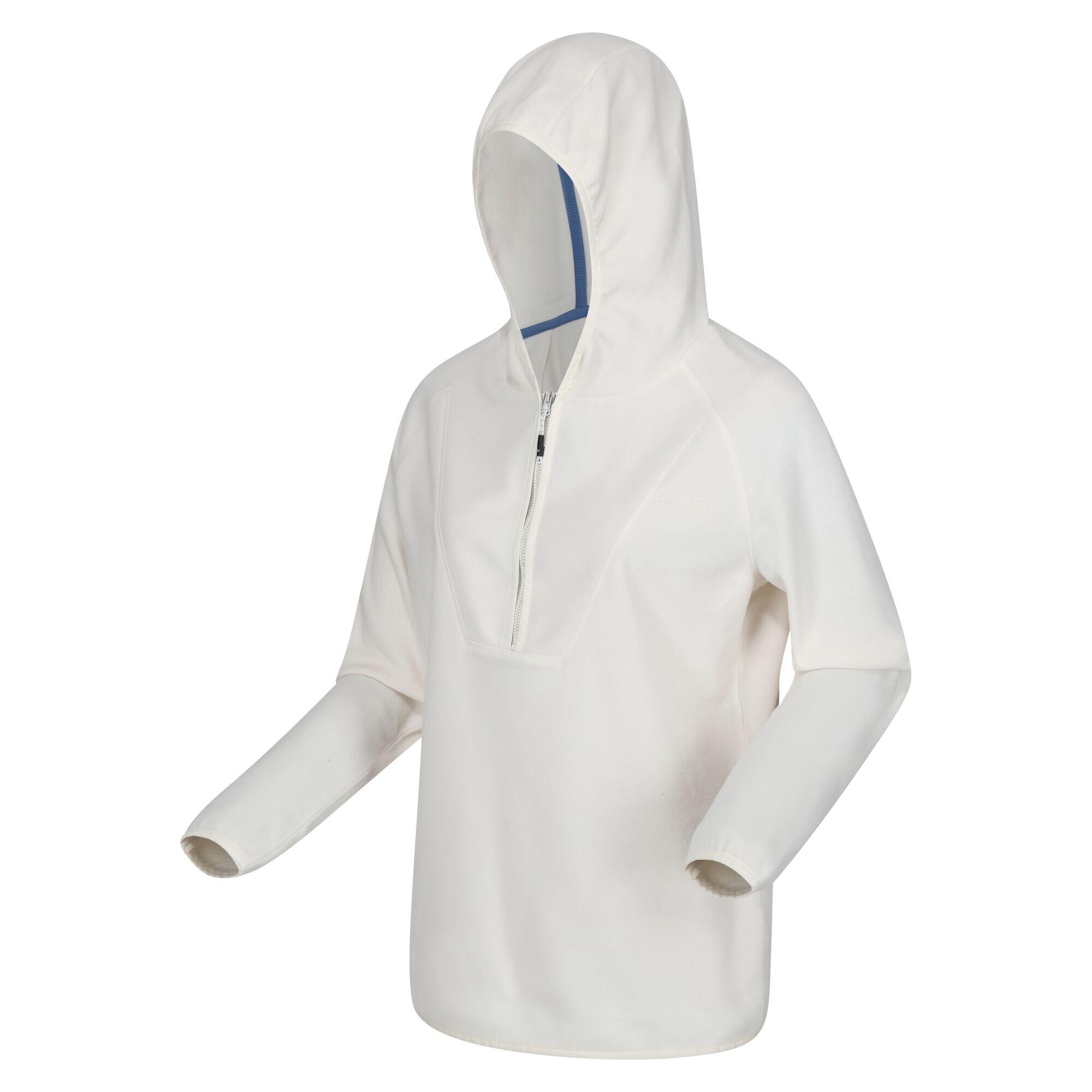 Womens/Ladies Warriewood Microfleece Half Zip Hoodie (Polar Bear) 3/5