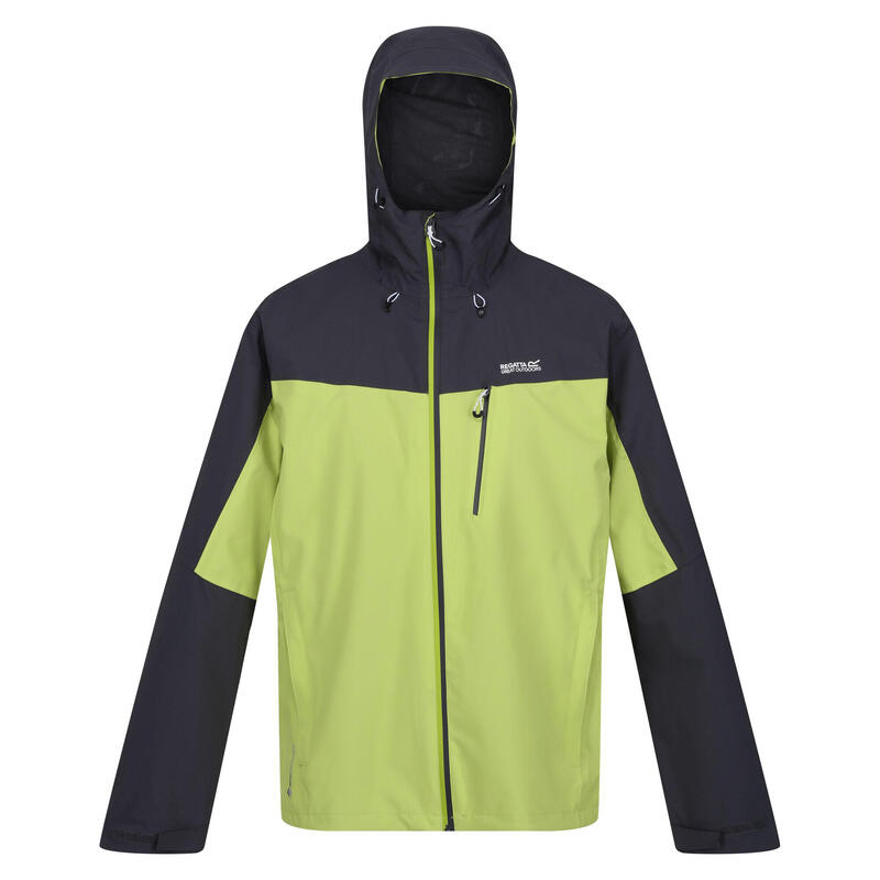 Heren Birchdale Waterdicht Hooded Jacket (Groen Alg/Seal Grijs)