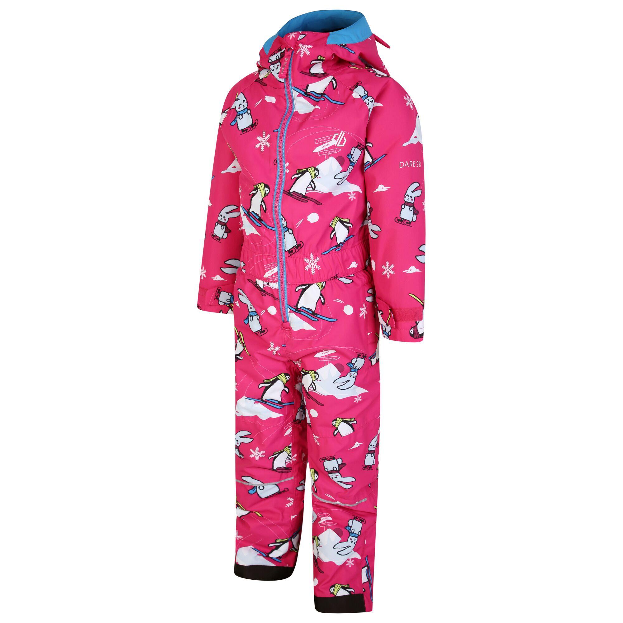 Childrens/Kids Snow Animals Snowsuit (Pink) 3/5