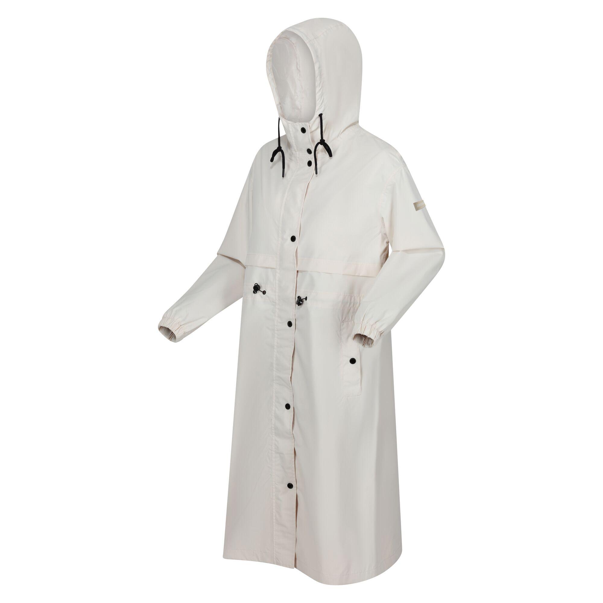 Womens/Ladies Nerenda Long Length Waterproof Jacket (Light Vanilla) 3/5