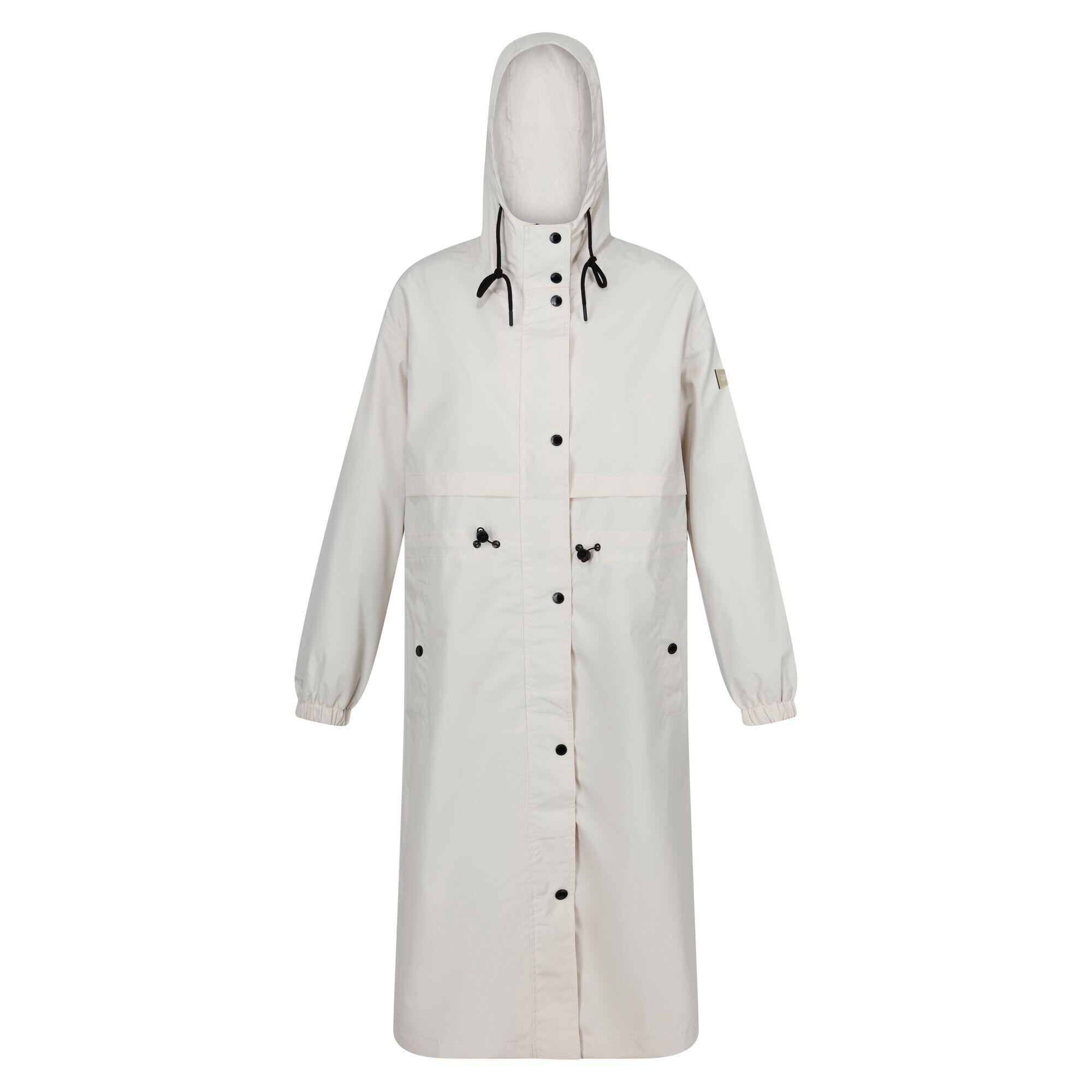 Womens/Ladies Nerenda Long Length Waterproof Jacket (Light Vanilla) 1/5