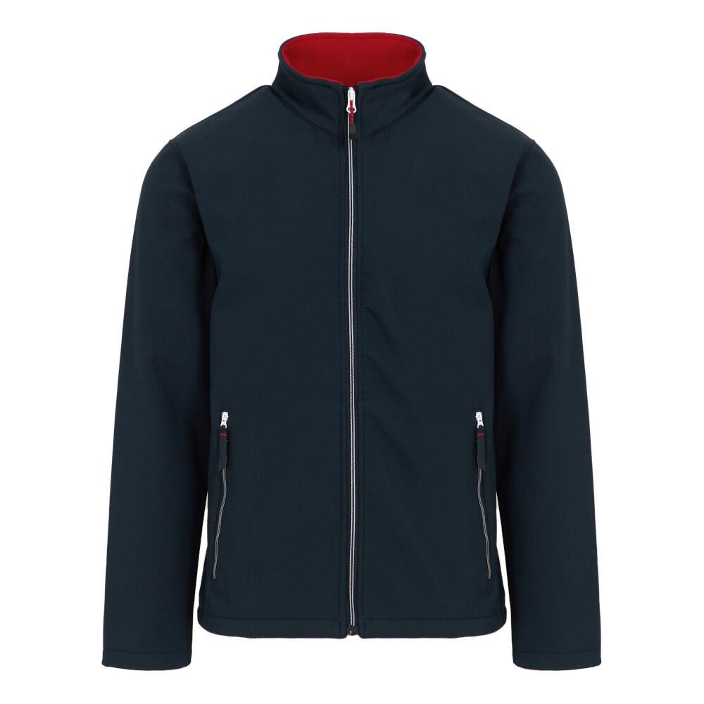 Mens Ascender Fleece Jacket (Navy/Classic Red) 1/4
