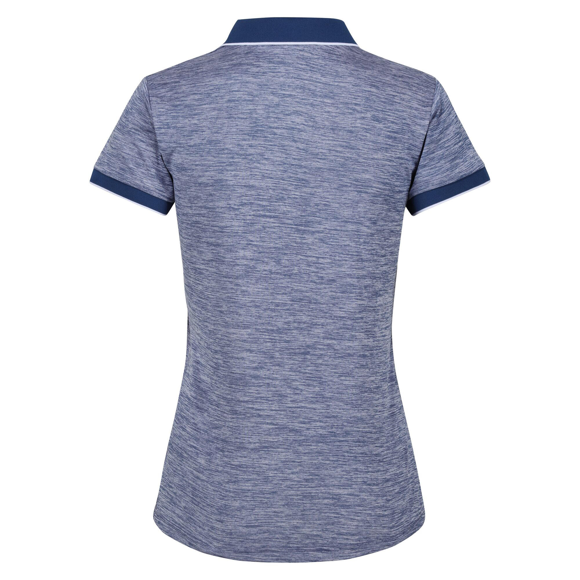 Womens/Ladies Remex II Polo Neck TShirt (Dusty Denim) 2/5