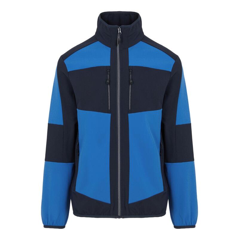 "EVolve" Softshelljacke Zweilagig für Damen Unisex Herren Blau/Marineblau