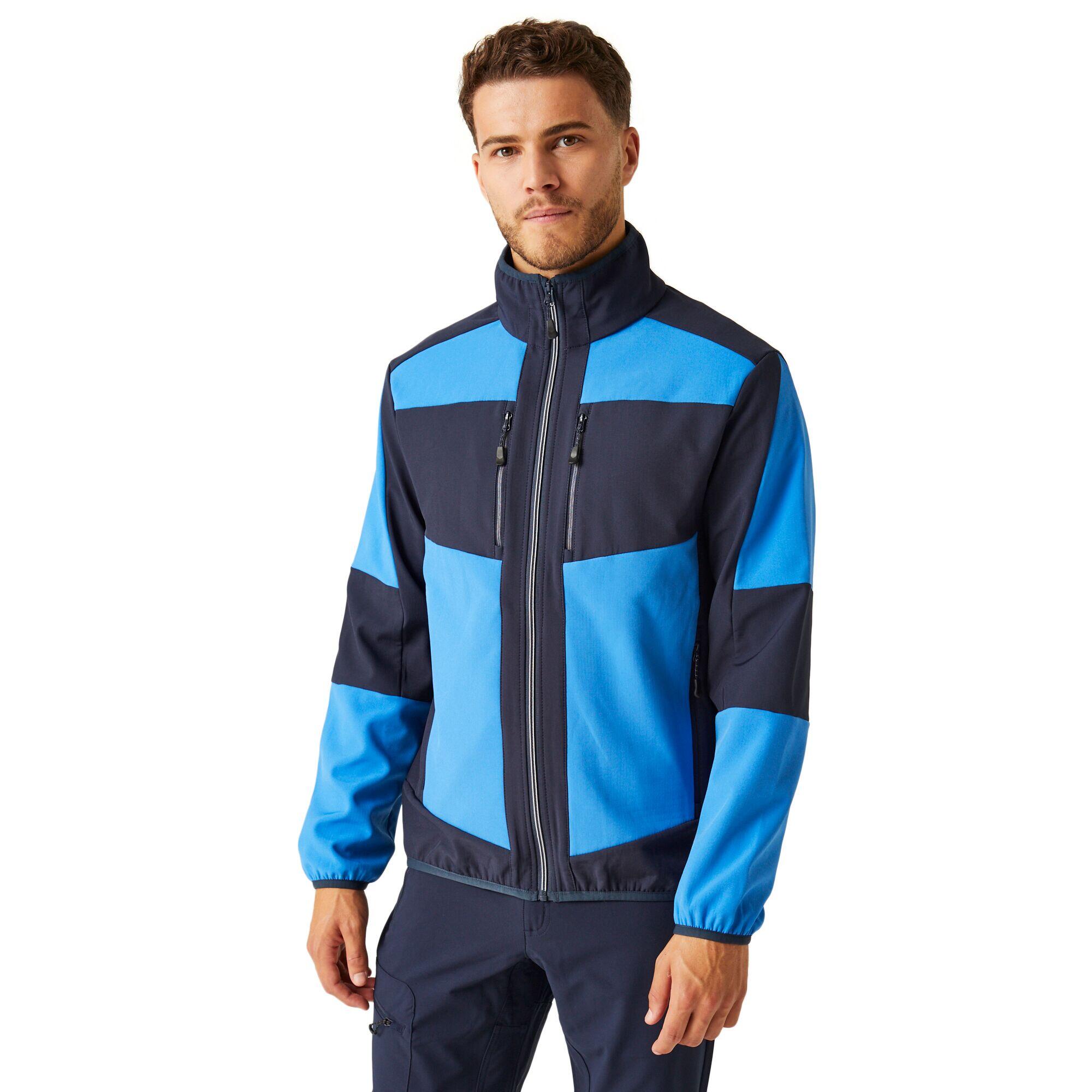 Unisex Adult EVolve 2 Layer Soft Shell Jacket (Strong Blue/Navy) 3/5