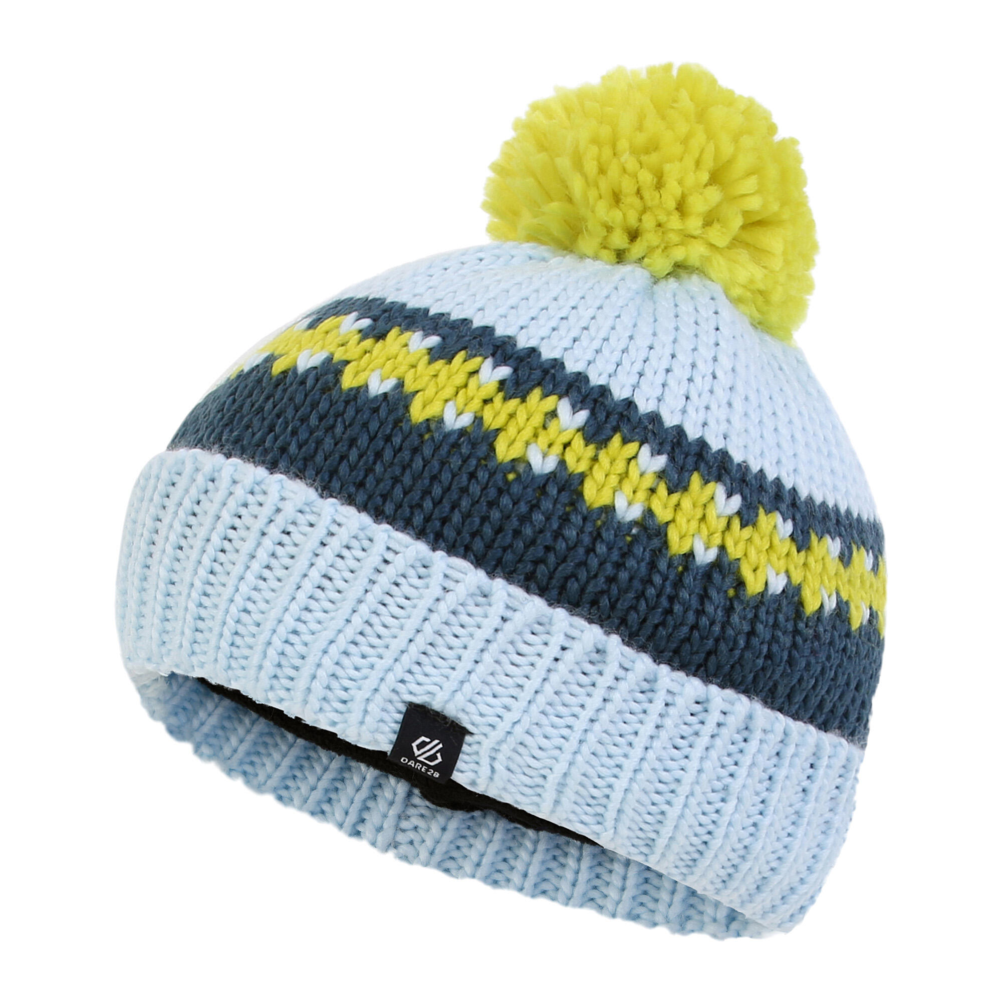 Childrens/Kids Boffin II Bobble Beanie (Quiet Blue/Moonlight) 1/4