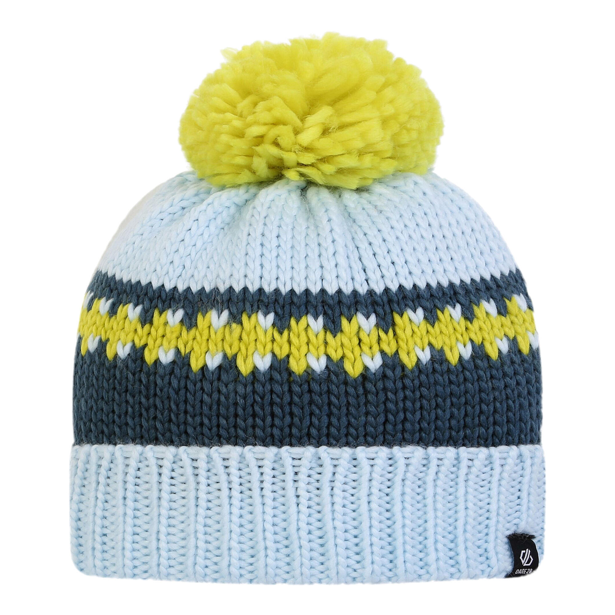 Childrens/Kids Boffin II Bobble Beanie (Quiet Blue/Moonlight) 2/4